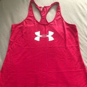 Under Armour Tank. Pink size Large